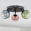 Chehalis Plafoniera, Lampada a sfera Blu, Verde, Chiaro, Ramato, 3-Luci