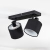Bassagoda Plafoniera, Faretto da soffitto Nero, 2-Luci