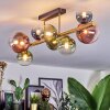 Chehalis Plafoniera, Lampada a sfera Oro, Nero, 8-Luci