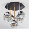 Ripoll Plafoniera, Lampada a sfera Ottone, Nero, 5-Luci