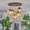 Ripoll Plafoniera, Lampada a sfera Ottone, Nero, 5-Luci
