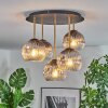 Ripoll Plafoniera, Lampada a sfera Ottone, Nero, 5-Luci