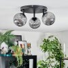 Chehalis Plafoniera, Lampada a sfera Grigio fumo, 3-Luci