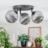 Chehalis Plafoniera, Lampada a sfera 25 cm Grigio fumo, 3-Luci