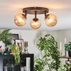 Chehalis Plafoniera, Lampada a sfera Ambrato, 3-Luci