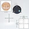 Chehalis Plafoniera, Lampada a sfera Ambrato, 3-Luci