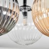 Chehalis Plafoniera, Lampada a sfera 25 cm Ambrato, Chiaro, Grigio fumo, 3-Luci