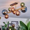 Chehalis Plafoniera, Lampada a sfera Oro, Nero, 8-Luci