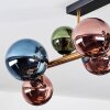 Chehalis Plafoniera, Lampada a sfera Oro, Nero, 8-Luci