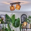 Cando Plafoniera, Faretto da soffitto Nero, 2-Luci