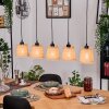 Lindberg Lampadario a sospensione, Lampada a sospensione Écru, Nero, 5-Luci