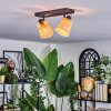 Lindberg Plafoniera, Faretto da soffitto Nero, 2-Luci
