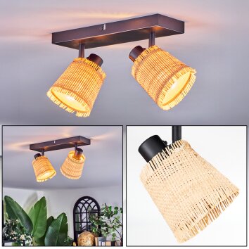 Lindberg Plafoniera, Faretto da soffitto Nero, 2-Luci