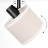 Bassagoda Plafoniera, Faretto da soffitto Nero, 2-Luci