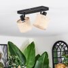 Sabadim Plafoniera, Faretto da soffitto Nero, 2-Luci