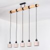 Bassagoda Lampadario a sospensione, Lampada a sospensione Écru, Nero, 5-Luci