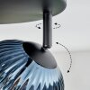 Chehalis Plafoniera, Lampada a sfera Blu, Verde, Ramato, Grigio fumo, 4-Luci
