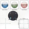 Chehalis Plafoniera, Lampada a sfera 30 cm Blu, Verde, Chiaro, Ramato, 4-Luci