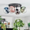 Chehalis Plafoniera, Lampada a sfera Blu, Cromo, Verde, Chiaro, Ramato, Grigio fumo, 4-Luci
