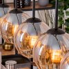 Koyoto Lampadario a sospensione, Lampada a sfera, Lampada a sospensione Écru, Nero, 5-Luci