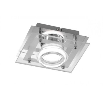 Wofi MOODY Faretto da parete LED Cromo, 1-Luce