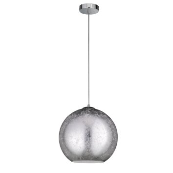 Wofi FARA Lampada a Sospensione Argento, 1-Luce Wofi FARA Lampada a Sospensione Argento, 1-Luce