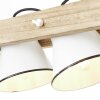 Brilliant Plow Lampada a Sospensione Legno scuro, Bianco, 3-Luci