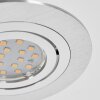 Monthois Lampada da incasso LED Cromo, Nichel opaco, 1-Luce