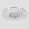 Monthois Lampada da incasso LED Cromo, Nichel opaco, 1-Luce