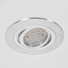 Monthois Lampada da incasso LED Cromo, Nichel opaco, 1-Luce