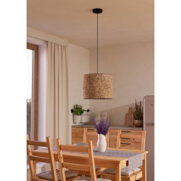 Illuminazione Eglo BUTTERBURN Lampadario a sospensione Nero, 1-Luce