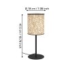 Illuminazione Eglo BUTTERBURN Lampada da tavolo Nero, 1-Luce