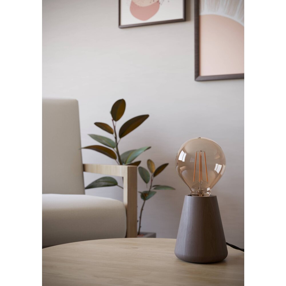 Illuminazione Eglo ASBY Lampada da tavolo Marrone scuro, 1-Luce main product photo