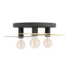 Illuminazione Eglo LINTMILL Plafoniera, Applique Ottone, Nero, 3-Luci