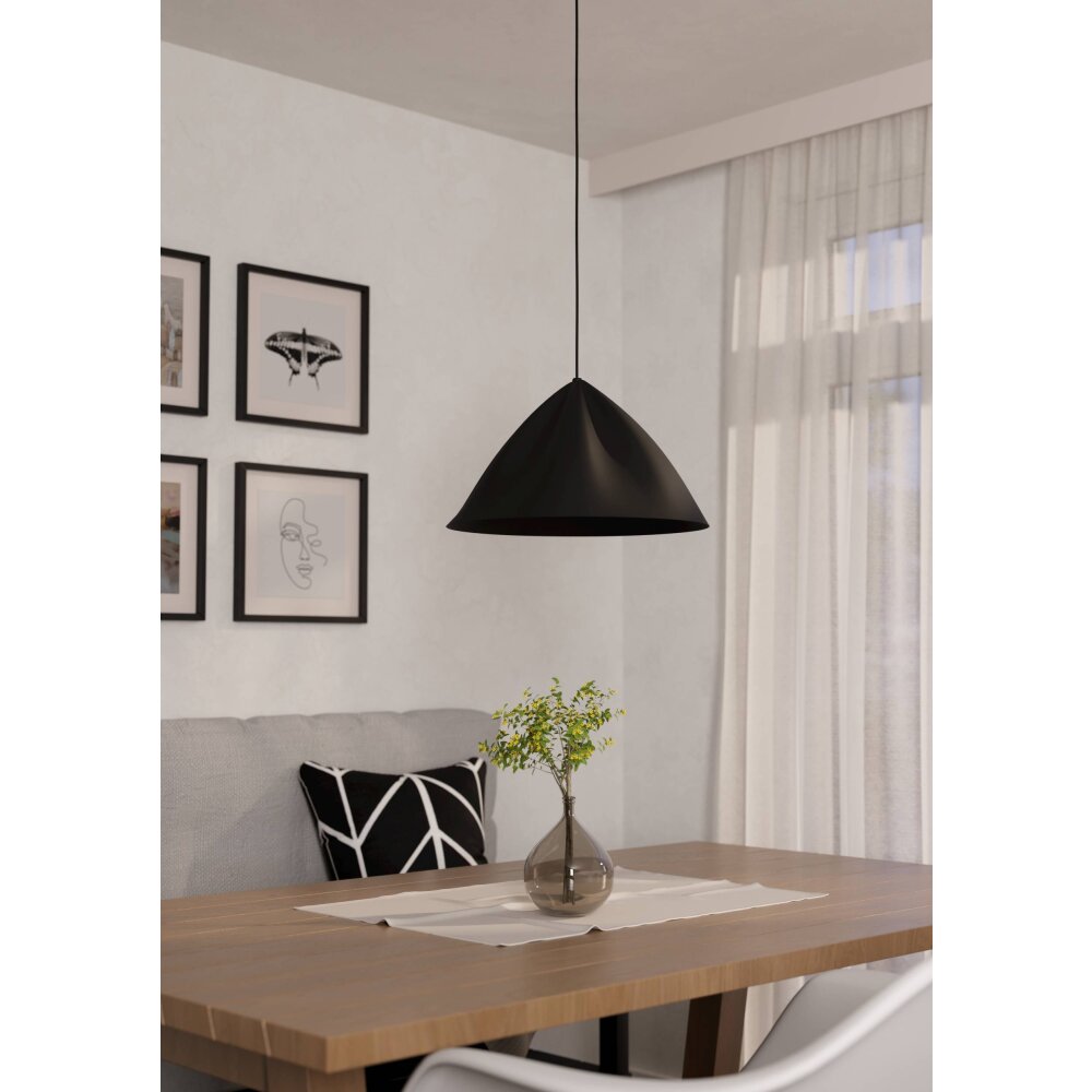 Illuminazione Eglo PODERE Lampadario a sospensione Nero, 1-Luce main product photo