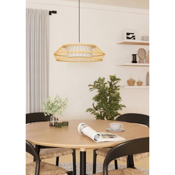 Illuminazione Eglo YUKU-Z Lampadario a sospensione LED Bianco, 1-Luce, Cambia colore