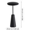 Illuminazione Eglo PICCOLA Lampada da tavolo LED Nero, 1-Luce