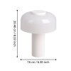 Illuminazione Eglo PONENTE Lampada da tavolo LED Bianco, 1-Luce