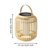 Illuminazione Eglo MARLIANO Lampada solare LED Marrone, Nero, 1-Luce