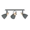 Illuminazione Eglo COSWARTH Plafoniera, Faretto da soffitto Antracite, Marrone, Bianco opale