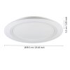 Illuminazione Eglo PADROGIANO-Z Plafoniera LED Bianco, Cambia colore