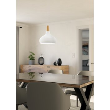 Illuminazione Eglo SABINAR Lampadario a sospensione Bianco