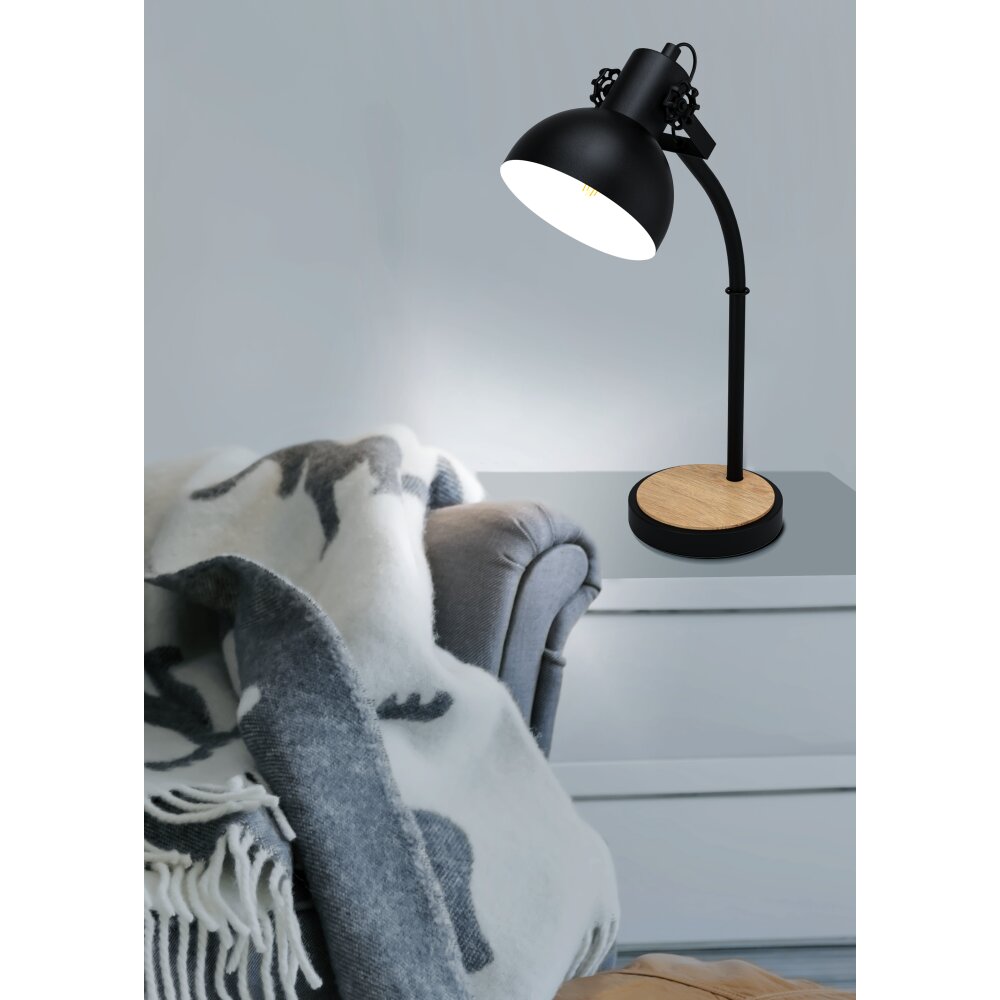 Illuminazione Eglo LUBENHAM Lampada da tavolo Marrone, Nero, 1-Luce main product photo