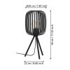 Illuminazione Eglo ROMAZZINA Lampada da tavolo Nero