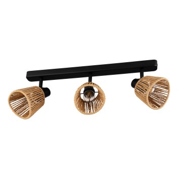 Illuminazione Eglo KEELBY Plafoniera, Faretto da soffitto Nero, 3-Luci