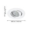 Illuminazione Eglo SALICETO Lampada da incasso LED Bianco