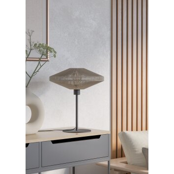 Illuminazione Eglo MIDSUMER Lampada da tavolo Nero, 1-Luce