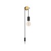 Illuminazione Eglo BUDDON Applique Marrone, Nero, 1-Luce