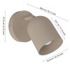 Illuminazione Eglo TILSTON Faretto da soffitto, Applique Sabbia, 1-Luce