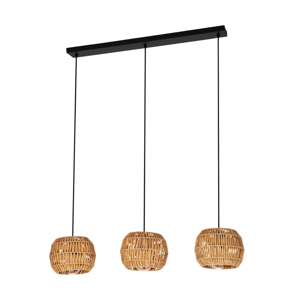 Illuminazione Eglo SHELDON Lampadario a sospensione Nero, 3-Luci main product photo